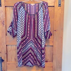 Gibson Latimer Colorful Tribal Print Tunic